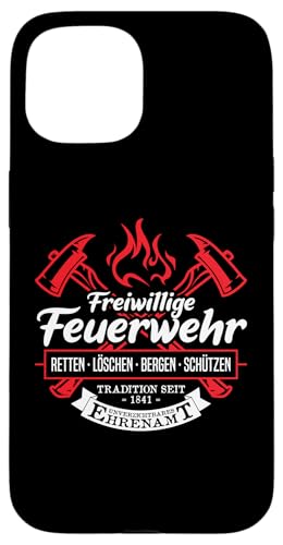 Hülle für iPhone 15 Freiwillige Feuerwehr Tradition Ehrenamt Feuerwehrmann von Feuerwehr Feuerwehrauto Geschenkideen & Mehr