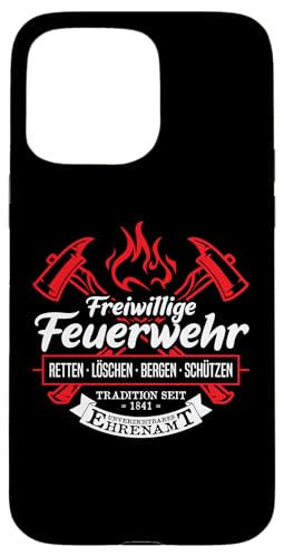 Hülle für iPhone 15 Pro Max Freiwillige Feuerwehr Tradition Ehrenamt Feuerwehrmann von Feuerwehr Feuerwehrauto Geschenkideen & Mehr