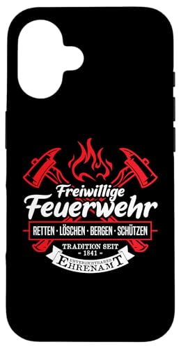Hülle für iPhone 16 Freiwillige Feuerwehr Tradition Ehrenamt Feuerwehrmann Hülle für iPhone 16 Freiwillige Feuerwehr Tradition Ehrenamt Feuerwehrmann von Feuerwehr Feuerwehrauto Geschenkideen & Mehr