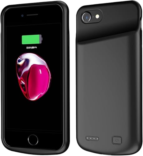 Akku-Schutzhülle für iPhone 6/6S/7/8/SE 2020, wiederaufladbares Akku-Ladegerät für iPhone 6/6S/7/8/SE 2020, 11,9 cm (4,7 Zoll), externe Backup-Powerbank, Ladegerät, Schutzhülle, 4500 mAh, verlängert von Fey