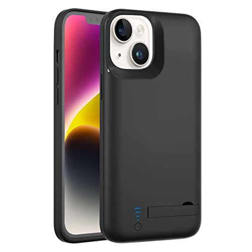 Fey Akku H¨¹lle f¨¹r iPhone 14 Plus, 6000mAh Battery Case Tragbare Ladeh¨¹lle Zusatzakku f¨¹r iPhone 14+ Plus 5G Wiederaufladbare Schutzh¨¹lle Power Bank Akku Case, Schwarz Fey Akku H¨¹lle f¨¹r iPhone 14 Plus, 6000mAh Battery Case Tragbare Ladeh¨¹lle Zusatzakku f¨¹r iPhone 14+ Plus 5G Wiederaufladbare Schutzh¨¹lle Power Bank Akku Case, Schwarz von Fey