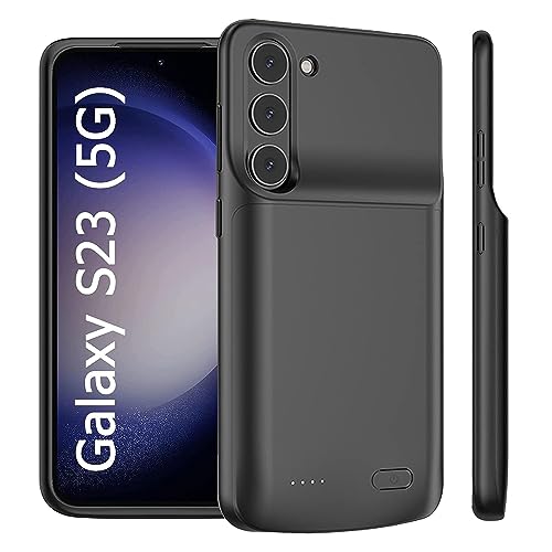 Fey Akkuhülle für Galaxy S23, 4800 mAh, erweiterter Backup-Akku, Ladehüllen für Samsung Galaxy S23 5G, wiederaufladbar, externe Powerbank-Ladehülle, Schwarz Fey Akkuhülle für Galaxy S23, 4800 mAh, erweiterter Backup-Akku, Ladehüllen für Samsung Galaxy S23 5G, wiederaufladbar, externe Powerbank-Ladehülle, Schwarz von Fey