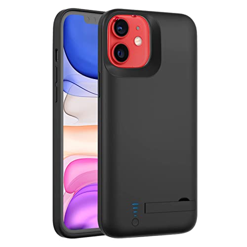 Fey Akkuhülle für iPhone 12 Mini, 4000 mAh, wiederaufladbarer Akku, Ladehülle für iPhone 12 Mini, erweiterte externe Backup-Powerbank, Ladegerät, Schutzhülle, Schwarz Fey Akkuhülle für iPhone 12 Mini, 4000 mAh, wiederaufladbarer Akku, Ladehülle für iPhone 12 Mini, erweiterte externe Backup-Powerbank, Ladegerät, Schutzhülle, Schwarz von Fey