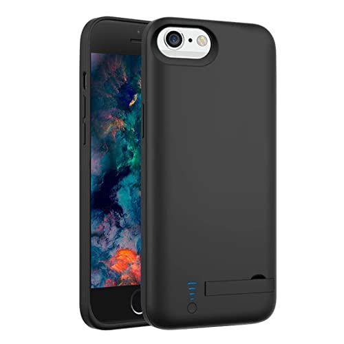 Fey Akkuhülle für iPhone 8/7/6S/6/SE, 5500 mAh Akku-Ladehülle für iPhone 6/6S/7/8 SE 2020, wiederaufladbar, externe Backup-Powerbank, Ladegerät, Schutzhülle, Schwarz Fey Akkuhülle für iPhone 8/7/6S/6/SE, 5500 mAh Akku-Ladehülle für iPhone 6/6S/7/8 SE 2020, wiederaufladbar, externe Backup-Powerbank, Ladegerät, Schutzhülle, Schwarz von Fey