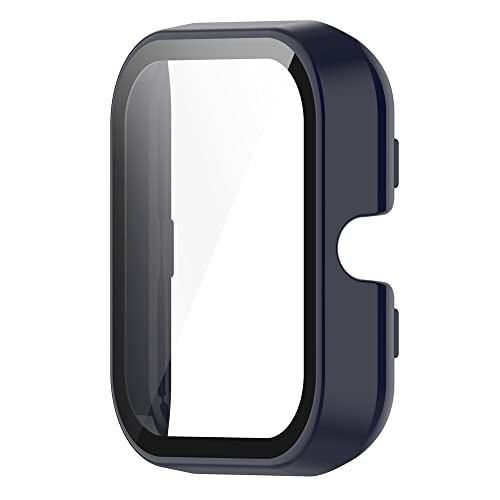 Feysentoe Hülle mit Glas Displayschutz Kompatibel mit Amazfit Bip 3/Bip 3 pro Schutz Case Schutzhülle.(blau) von Feysentoe