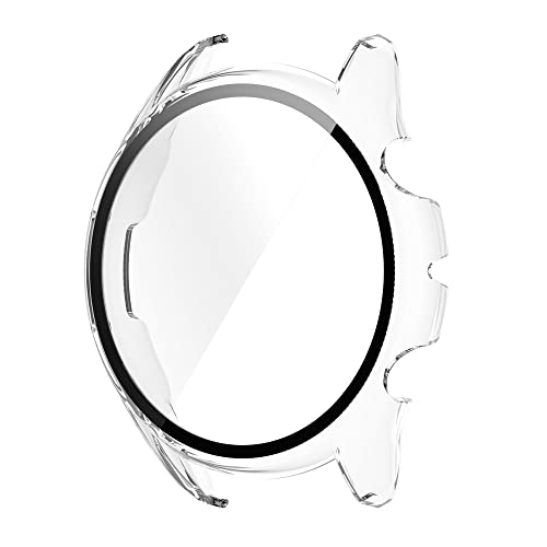Feysentoe Hülle mit Glas Displayschutz Kompatibel mit Amazfit GTR 3/GTR 3 pro Schutz Case Schutzhülle.(Weiß) von Feysentoe