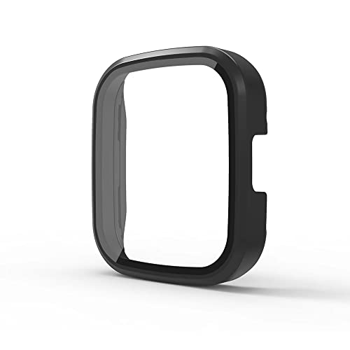 Feysentoe Hülle mit Glas Displayschutz Kompatibel mit RedMi Watch 3 Schutz Case Schutzhülle.(Schwarz) von Feysentoe