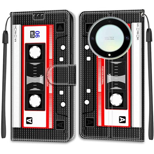 Feyten Kompatibel mit Honor Magic 5 Lite 5G/Honor X9a Hülle, Handyhülle Honor Magic 5 Lite 5G, Handytasche PU Leder Klappbar Schutzhülle Wallet Kartenfach Magnet Klapphülle Case Cover (Klebeband) von Feyten