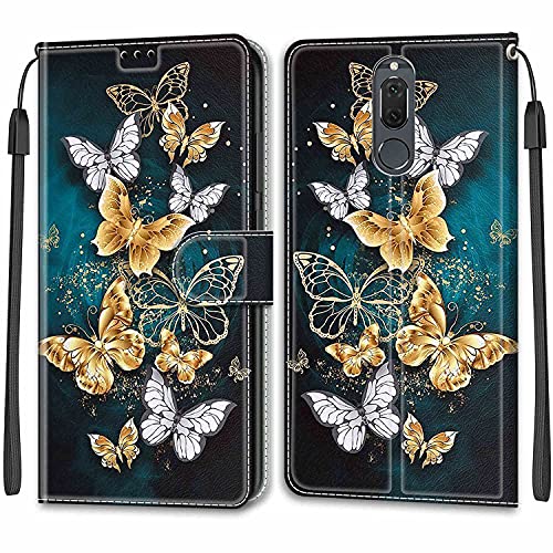 Feyten Kompatibel mit Huawei Mate 10 Lite Hülle, Handyhülle Huawei Mate 10 Lite, Handytasche PU Leder Klappbar Schutzhülle Wallet Kartenfach Magnet Klapphülle Case Cover Lederhülle (Schmetterling 3) Feyten Kompatibel mit Huawei Mate 10 Lite Hülle, Handyhülle Huawei Mate 10 Lite, Handytasche PU Leder Klappbar Schutzhülle Wallet Kartenfach Magnet Klapphülle Case Cover Lederhülle (Schmetterling 3) von Feyten
