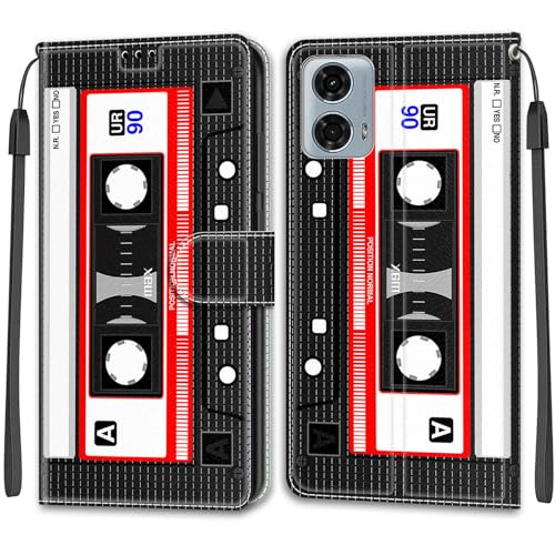 Feyten Kompatibel mit Motorola Moto G24 Power 4G Hülle, Handyhülle Moto G24 Power 4G, Handytasche PU Leder Klappbar Schutzhülle Wallet Kartenfach Magnet Klapphülle Case Cover (Klebeband) von Feyten