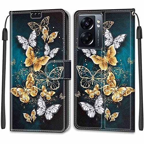 Feyten Kompatibel mit Oppo A57S / A57 2022 / A77 5G / Realme V23 Hülle, Handyhülle Wallet Leder Klappbar Magnet Klapphülle Oppo A57S/A57 2022/A77 5G/Realme V23 Case Cover Lederhülle (Schmetterling 3) Feyten Kompatibel mit Oppo A57S / A57 2022 / A77 5G / Realme V23 Hülle, Handyhülle Wallet Leder Klappbar Magnet Klapphülle Oppo A57S/A57 2022/A77 5G/Realme V23 Case Cover Lederhülle (Schmetterling 3) von Feyten