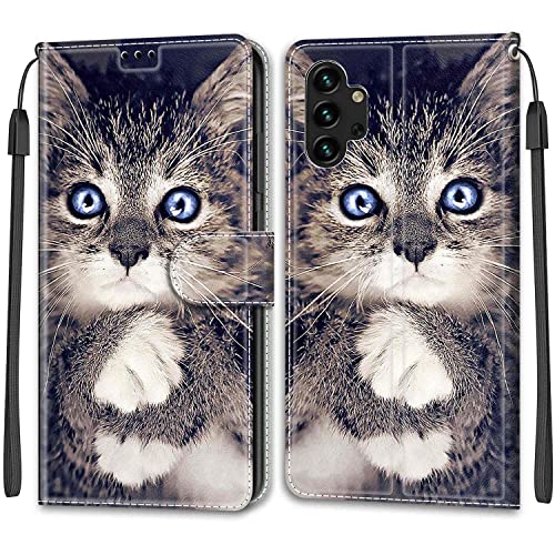 Feyten Kompatibel mit Samsung Galaxy A13 4G Hülle, Handyhülle Samsung A13 4G, Galaxy A13 4G Schutzhülle Wallet Leder Klappbar Kartenfach Magnet Klapphülle Samsung A13 4G Lederhülle (Kat 1) von Feyten