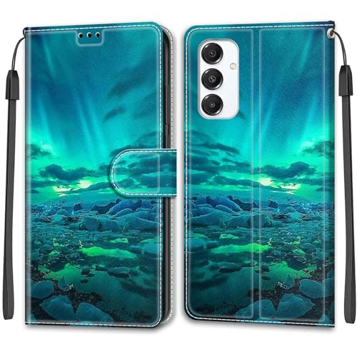 Feyten Kompatibel mit Samsung Galaxy A16 4G/5G Hülle, Handyhülle Samsung A16 4G, Handytasche PU Leder Klappbar Schutzhülle Wallet Kartenfach Magnet Klapphülle Case Cover (Aurora) von Feyten