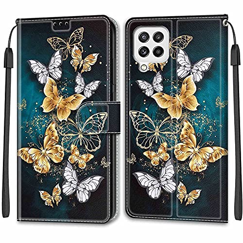 Feyten Kompatibel mit Samsung Galaxy A22 4G Hülle, Handyhülle Samsung A22 4G, Galaxy A22 4G Schutzhülle Wallet Leder Klappbar Magnet Klapphülle Samsung A22 4G Case Cover Lederhülle (Schmetterling 3) Feyten Kompatibel mit Samsung Galaxy A22 4G Hülle, Handyhülle Samsung A22 4G, Galaxy A22 4G Schutzhülle Wallet Leder Klappbar Magnet Klapphülle Samsung A22 4G Case Cover Lederhülle (Schmetterling 3) von Feyten