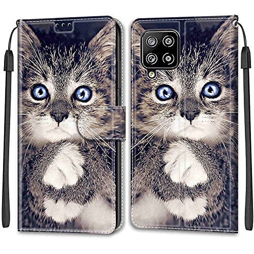 Feyten Kompatibel mit Samsung Galaxy A42 5G Hülle, Handyhülle Samsung A42 5G, Galaxy A42 5G Schutzhülle Wallet Leder Kartenfach Magnet Klapphülle Samsung A42 5G Case Cover Lederhülle (Kat 1) von Feyten