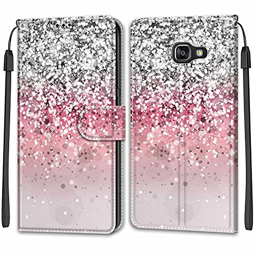 Feyten Kompatibel mit Samsung Galaxy A5 2016/A510 Hülle, Handyhülle Samsung A5 2016/A510, Galaxy A5 2016/A510 Schutzhülle Wallet Leder Magnet Klapphülle Flip Case Cover Lederhülle (Bling) von Feyten