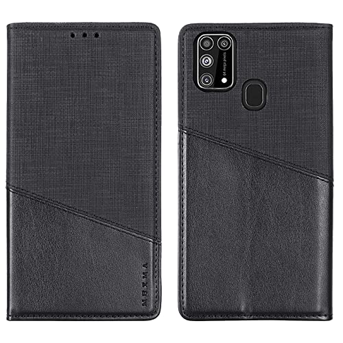 Feyten Kompatibel mit Samsung Galaxy M31/M21S Hülle, Handyhülle für Samsung M31/M21S, PU Leder Klappbar Flip Case Stoßfest Klapphülle Magnet Kartenfach Tasche Schutzhülle für Samsung M31/M21S(Schwarz) Feyten Kompatibel mit Samsung Galaxy M31/M21S Hülle, Handyhülle für Samsung M31/M21S, PU Leder Klappbar Flip Case Stoßfest Klapphülle Magnet Kartenfach Tasche Schutzhülle für Samsung M31/M21S(Schwarz) von Feyten