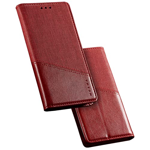 Feyten Kompatibel mit Xiaomi Mi A2 /Xiaomi Mi 6X Hülle, Handyhülle für Xiaomi Mi A2 /Mi 6X, PU Leder Klappbar Flip Case Stoßfest Klapphülle Magnet Kartenfach Tasche Schutzhülle Lederhülle (Rot) von Feyten
