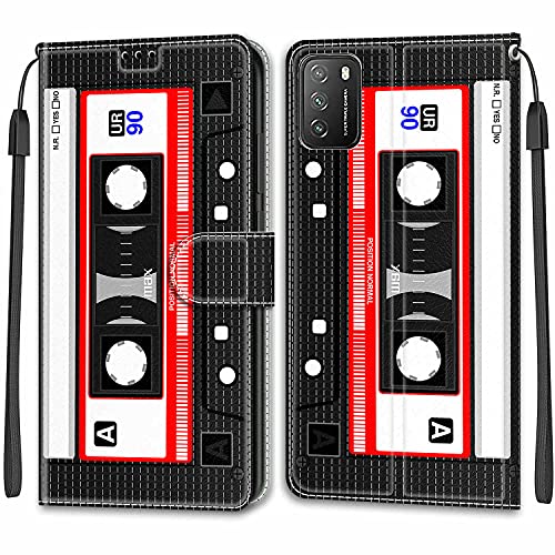 Feyten Kompatibel mit Xiaomi Poco M3 Hülle, Handyhülle Xiaomi Poco M3, Handytasche PU Leder Klappbar Schutzhülle Wallet Kartenfach Magnet Klapphülle Case Cover Brieftasche Lederhülle (Klebeband) von Feyten