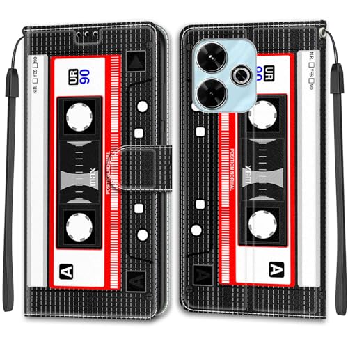 Feyten Kompatibel mit Xiaomi Redmi 13 Hülle, Handyhülle Redmi 13, Handytasche PU Leder Klappbar Schutzhülle Wallet Kartenfach Magnet Klapphülle Case Cover (Klebeband) von Feyten