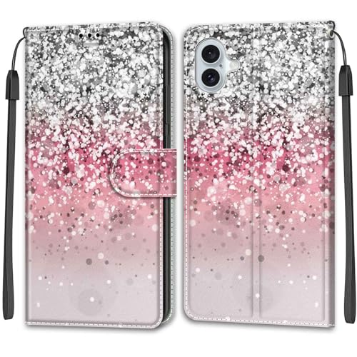 Feyten Kompatibel mit iPhone 16 Plus Hülle, Handyhülle iPhone 16 Plus, Handytasche PU Leder Klappbar Schutzhülle Wallet Kartenfach Magnet Klapphülle Case Cover (Bling) von Feyten