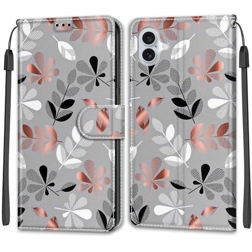 Feyten Kompatibel mit iPhone 16 Plus Hülle, Handyhülle iPhone 16 Plus, Handytasche PU Leder Klappbar Schutzhülle Wallet Kartenfach Magnet Klapphülle Case Cover (Laub) von Feyten