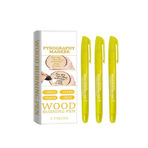 3 PCs/Set Holzverbrennungsmarker Scorch Stift Multifunktional Pyrography Marker Holzbrennstift Marker Pyrography Werkzeug 3 PCs/Set Holzverbrennungsmarker Scorch Stift Multifunktional Pyrography Marker Holzbrennstift Marker Pyrography Werkzeug von Fhkpsqkcn