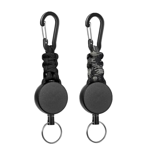 Fhlbestyu 2/4 Stücke Schlüsselanhänger Ausziehbar, Schlüsselband Ausziehbar JoJo mit 60cm Ausziehbar Stahlseil, Einziehbarer Schlüsselanhänger Schlüsselkette Karabiner Fhlbestyu 2/4 Stücke Schlüsselanhänger Ausziehbar, Schlüsselband Ausziehbar JoJo mit 60cm Ausziehbar Stahlseil, Einziehbarer Schlüsselanhänger Schlüsselkette Karabiner von Fhlbestyu