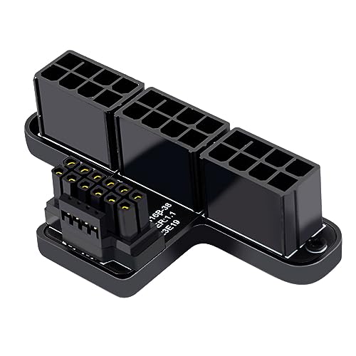 ATX3.0 12VHPWR 12+4P 600W 180 Grad Netzadapter Konverter für Desktops 3x8P auf 40 Series Grafikkarte ATX3.0 12VHPWR 12+4P 600W 180 Grad Netzadapter Konverter für Desktops 3x8P auf 40 Series Grafikkarte von Fhsqwernm
