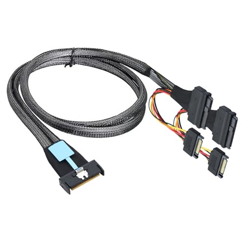 Fhsqwernm Server 50 cm 8i 74P Auf Doppeltes SFF8639+15P Verbindungskabel Mit 15P Leistung Für Hochgeschwindigkeitsübertragungen von Fhsqwernm