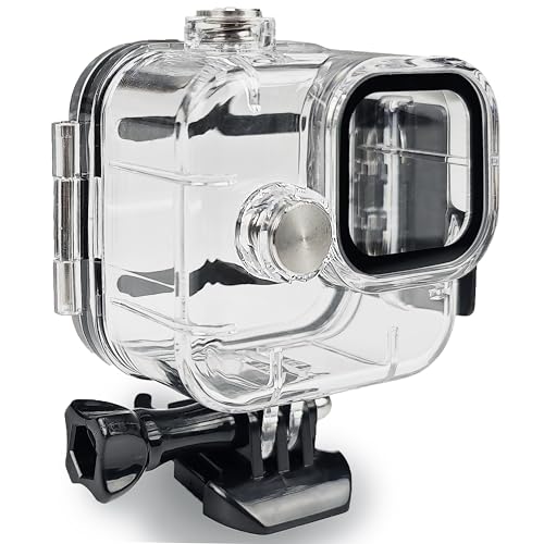 FitStill 60 M/196 FT wasserdichtes Gehäuse für Go Pro Hero 11 Black Mini, schützendes Unterwasser-Tauchgehäuse mit Halterungszubehör für Mini 11 Black Action-Kamera von FiTSTILL