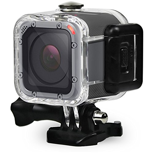 FitStill 60M/196FT Wasserdichtes Gehäuse für Go Pro Hero 5 Session, Schützende Unterwasser-Tauchgehäuseschale mit Halterungszubehör für Go Pro Hero 5 Session Action-Kamera von FiTSTILL