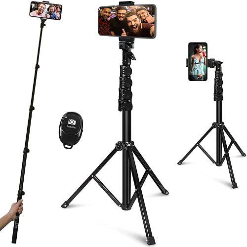 FitStill 64 Zoll Selfie-Stick-Stativ, abnehmbares und einziehbares 2-in-1-Telefonstativ für Mobiltelefone, kompatibel mit Go Pro, DJI, iPhone und Android-Telefonen FitStill 64 Zoll Selfie-Stick-Stativ, abnehmbares und einziehbares 2-in-1-Telefonstativ für Mobiltelefone, kompatibel mit Go Pro, DJI, iPhone und Android-Telefonen von FiTSTILL