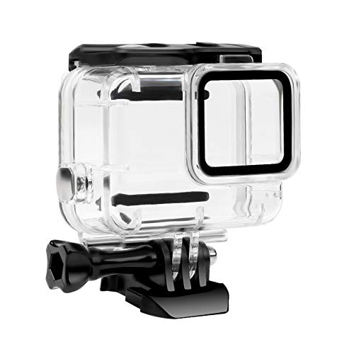 FitStill Wasserdichtes Gehäuse für GoPro Hero 7 White & Silver, schützende 45 m Unterwasser-Tauchhülle mit Halterung Zubehör für Go Pro Hero7 Action-Kamera von FiTSTILL