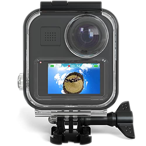 FitStill wasserdichte Schutzhülle für Go Pro Max Actionkamera, Unterwassertaucher, 45 m mit Touchscreen-Halterung, Zubehör von FiTSTILL