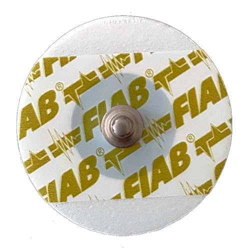 Fiab - Universelle, runde EKG-Elektroden aus Schaumstoff zum Einmalgebrauch, Ø 40 mm, für Kinder, 1 Packung mit 50 von Fiab