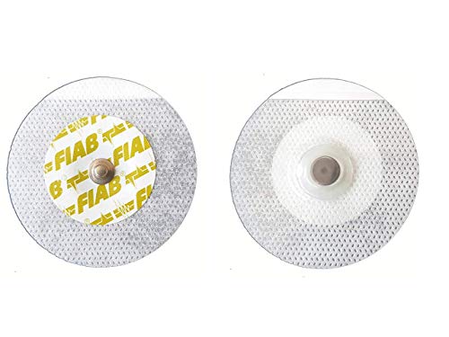 Fiab - Universelle, runde EKG-Elektroden aus Vliesstoff zum Einmalgebrauch, Ø 55 mm, für Erwachsene, 1200 Elektroden, 24 Packungen mit 50 Stücken von Fiab