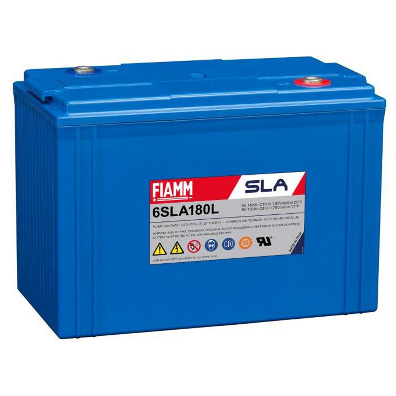 Fiamm 6SLA180 6V 180Ah (10hr) Bleiakku AGM Blei Gel Akku von FIAMM