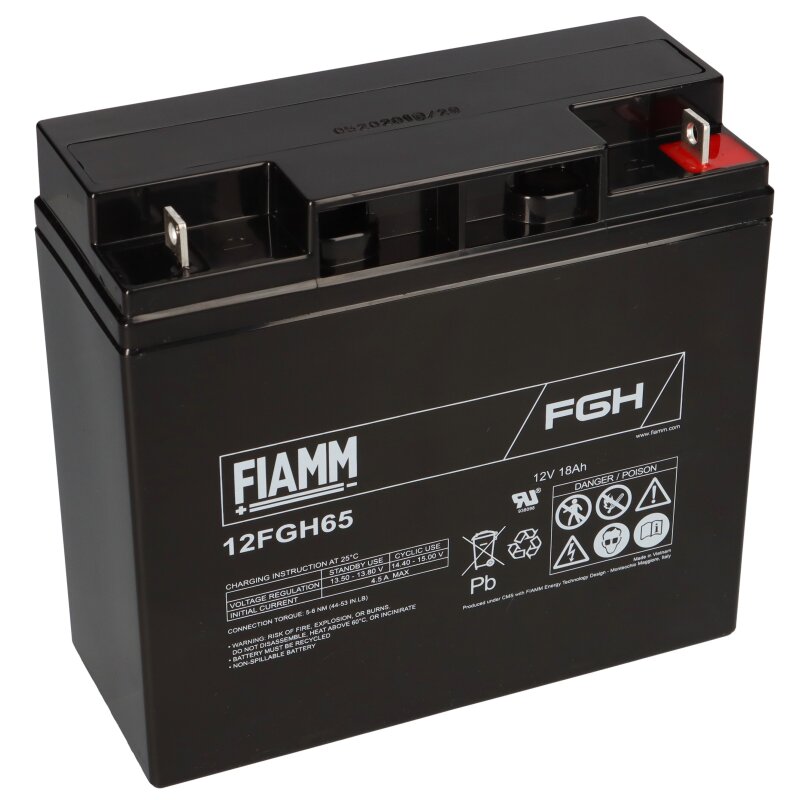 Fiamm Blei-Akku 12FGH65 Pb 12V / 18Ah M5 Fiamm Blei-Akku 12FGH65 Pb 12V / 18Ah M5 von Fiamm