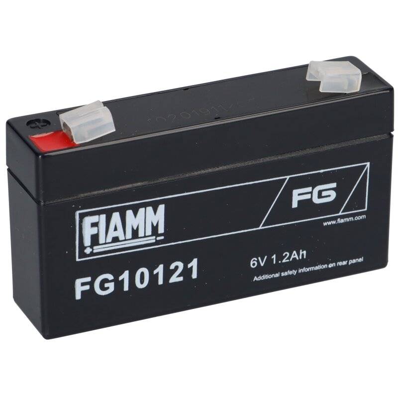 Fiamm Blei-Akku FG10121 Pb 6V / 1,2Ah Faston 4,8 von Fiamm