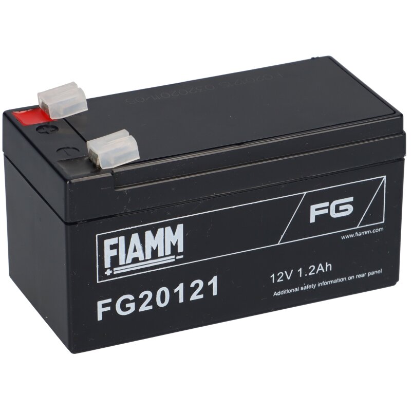 Fiamm Blei-Akku FG20121 Pb 12V / 1,2Ah Faston 4,8 von Fiamm