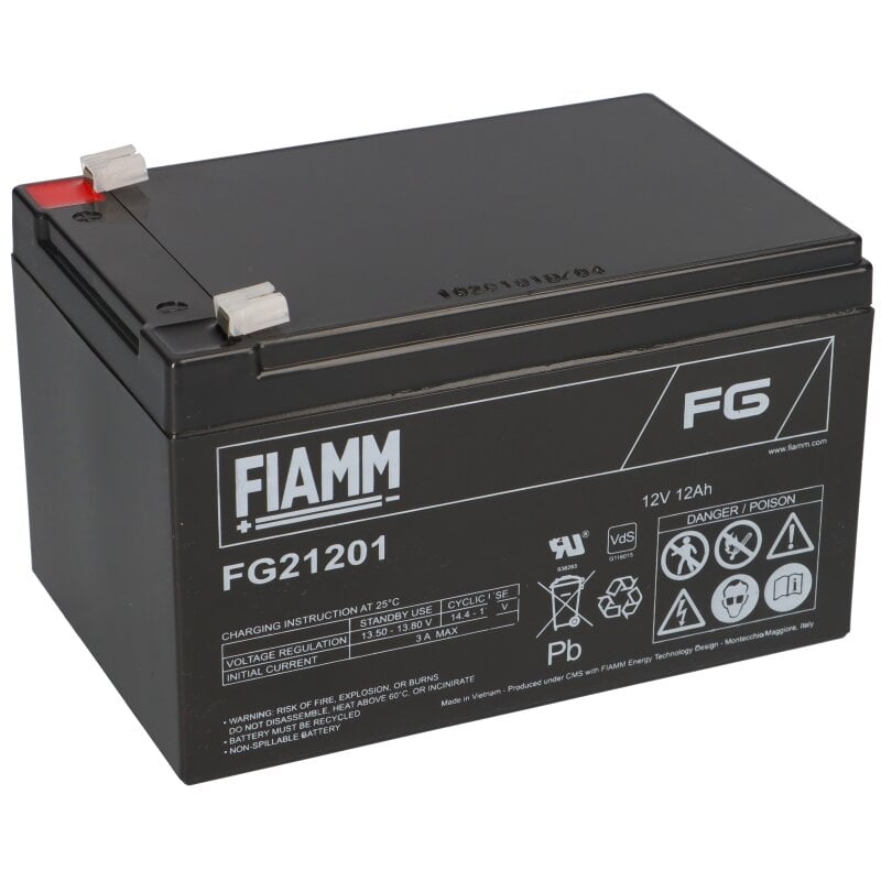 Fiamm Blei-Akku FG21201 Pb 12V / 12Ah Faston 4,8 Fiamm Blei-Akku FG21201 Pb 12V / 12Ah Faston 4,8 von Fiamm