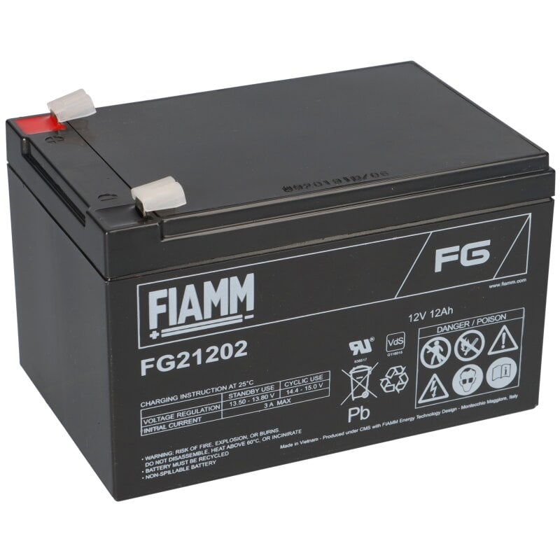Fiamm Blei-Akku FG21202 Pb 12V / 12Ah Faston 6,3 Fiamm Blei-Akku FG21202 Pb 12V / 12Ah Faston 6,3 von Fiamm