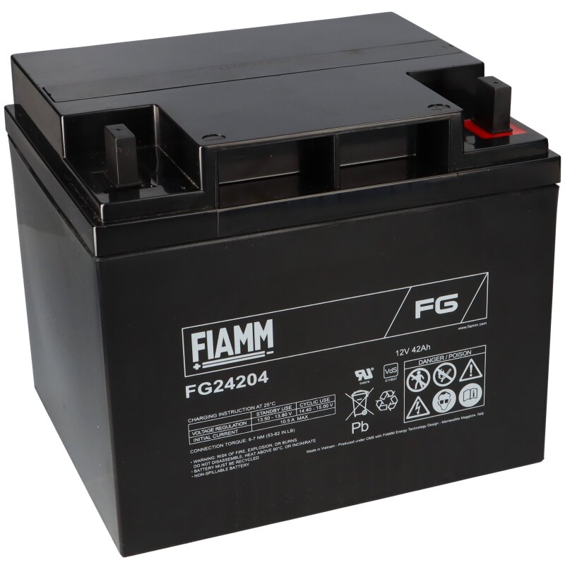Fiamm Blei-Akku FG24204 12V 42Ah Pb M6 Schraubanschluss Fiamm Blei-Akku FG24204 12V 42Ah Pb M6 Schraubanschluss von Fiamm