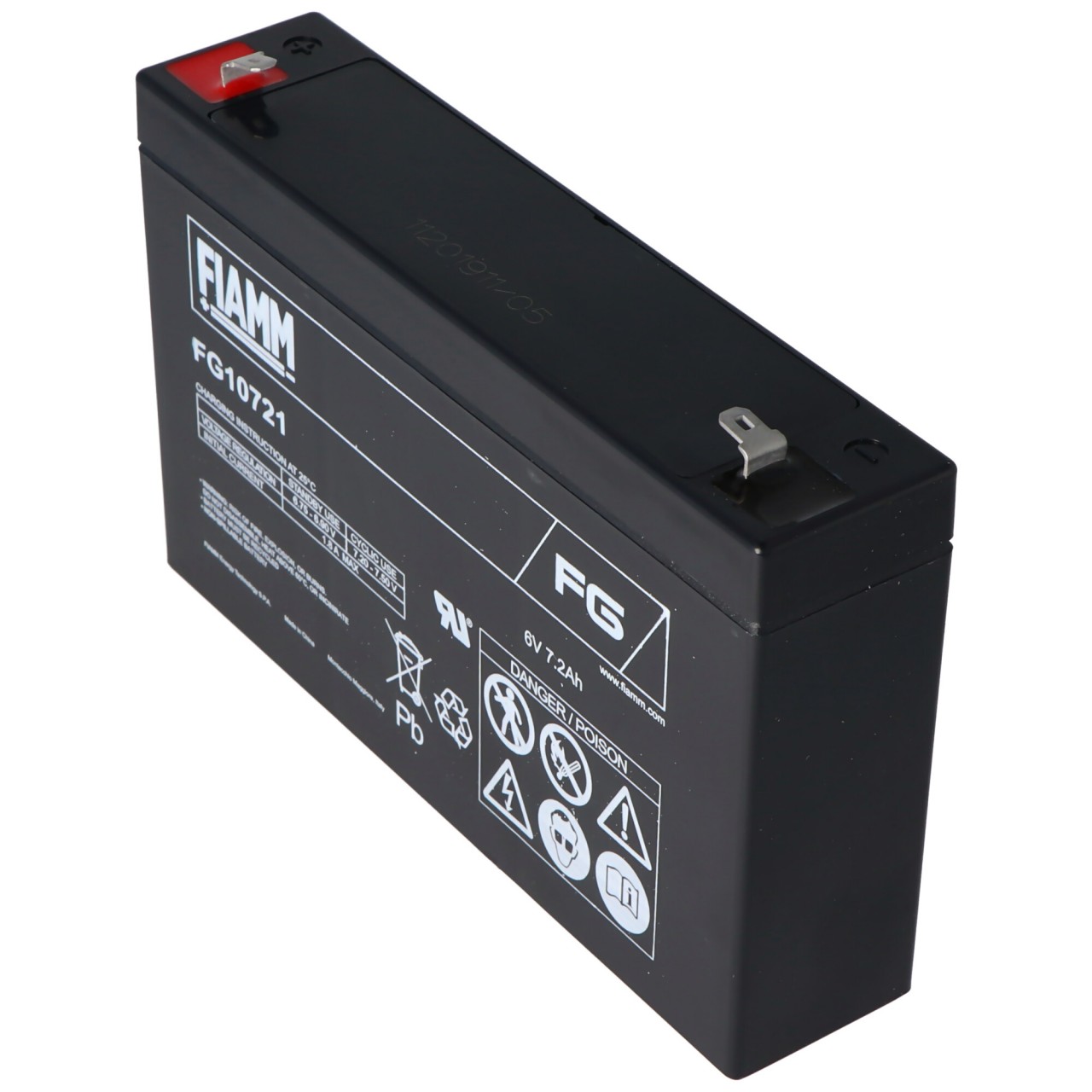 Fiamm FG10721 Blei Akku 6 Volt 7,2Ah Fiamm FG10721 Blei Akku 6 Volt 7,2Ah von FIAMM