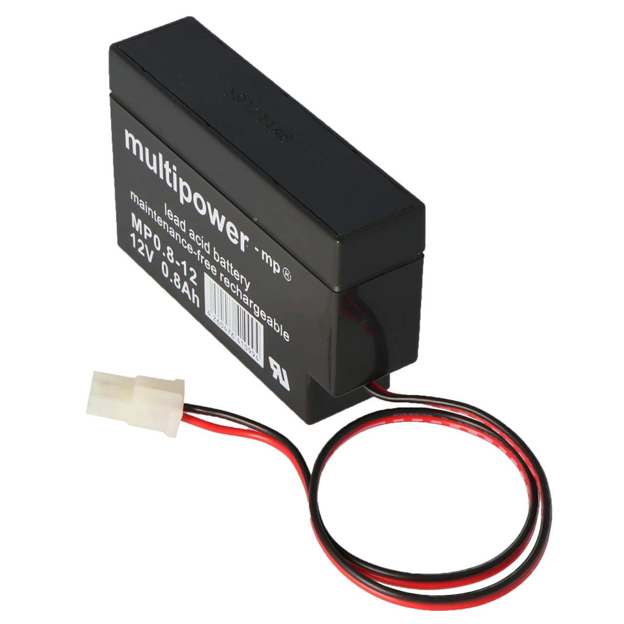 Fiamm FG20086 Blei Akku mit Kabel und AMP Stecker 800mAh, nicht mehr lieferbar, geliefert wird der MP0,8-12AMP Fiamm FG20086 Blei Akku mit Kabel und AMP Stecker 800mAh, nicht mehr lieferbar, geliefert wird der MP0,8-12AMP von FIAMM