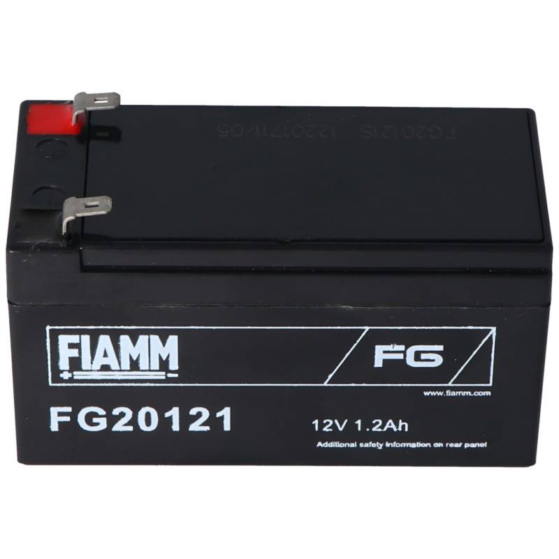 Fiamm FG20121 Akku 1200mAh Blei Akku 12 Volt mit 1200mAh, 2mal 4,8mm Steckkontakte von FIAMM