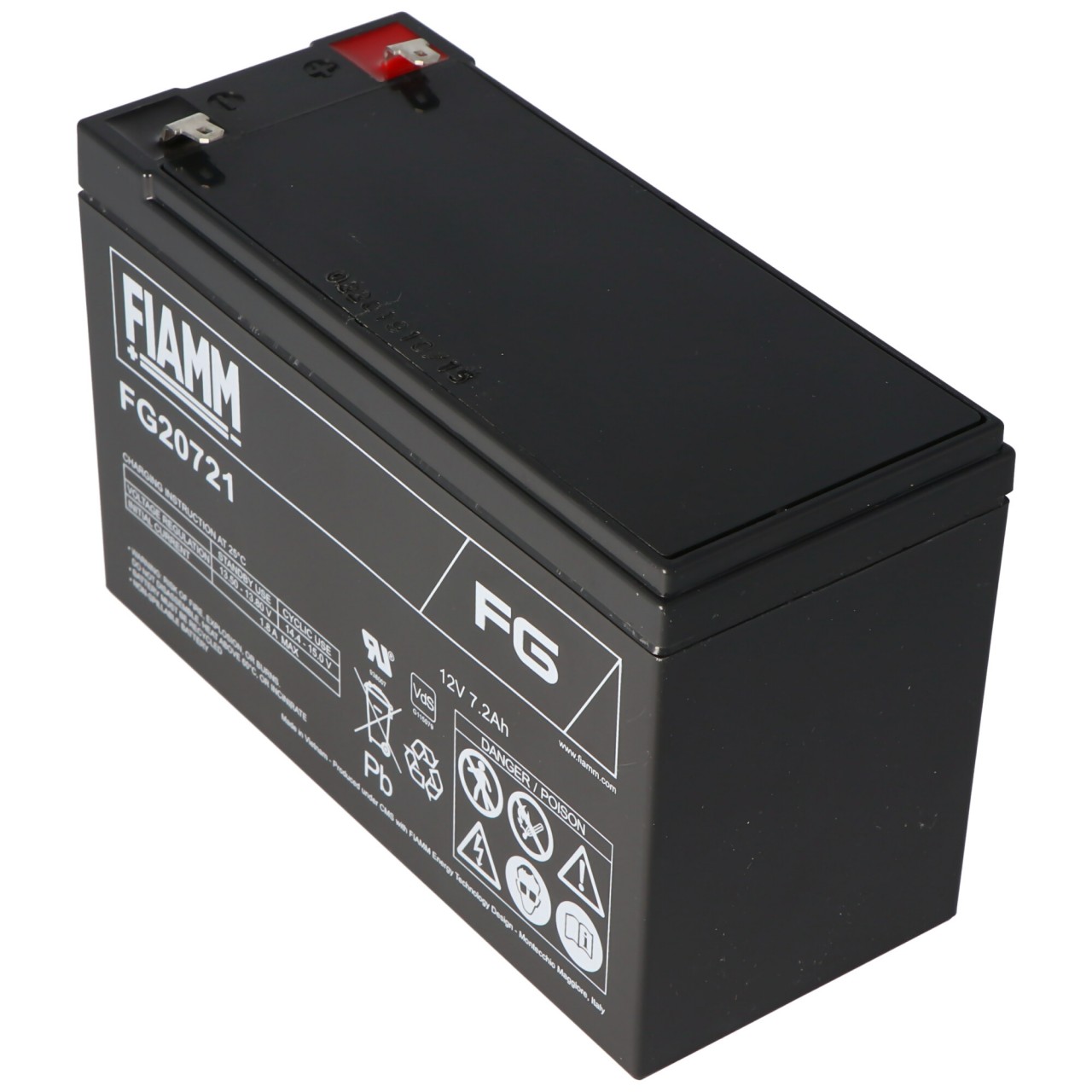 Fiamm FG20721 Akku 12 Volt, 7,2Ah mit 4,8mm Steckkontakte Fiamm FG20721 Akku 12 Volt, 7,2Ah mit 4,8mm Steckkontakte von FIAMM