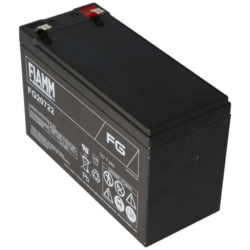 Fiamm FG20722 Akku 12 Volt, 7,2Ah mit 6,3mm Steckkontakten von FIAMM