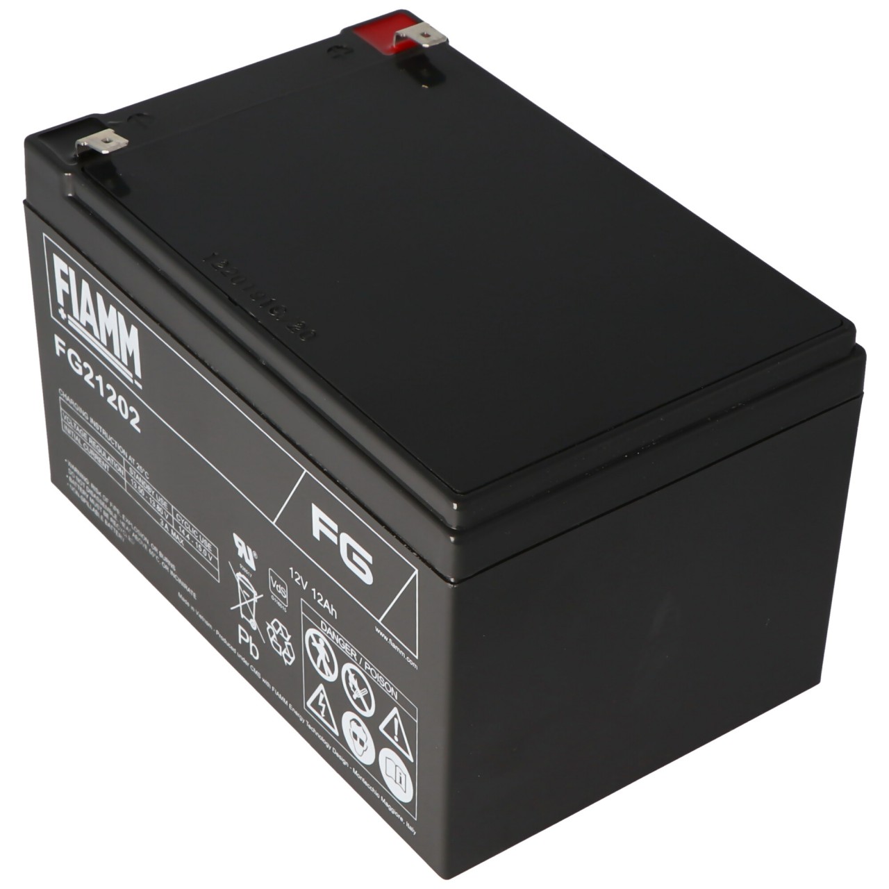 Fiamm FG21202 Akku 12Ah MIT fASTON 6,3MM Steckkontakten Fiamm FG21202 Akku 12Ah MIT fASTON 6,3MM Steckkontakten von FIAMM